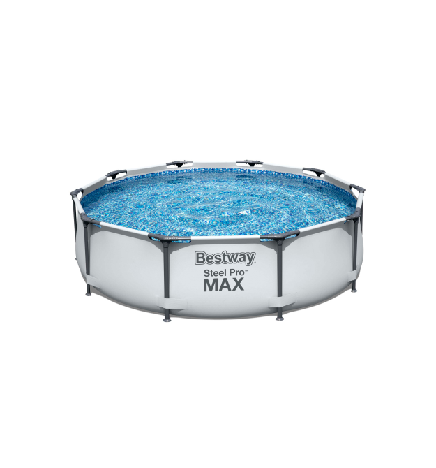 Каркасний басейн Steel Pro Max. 305х76см. Об&aposєм 4678 літрів. Зливний клапан. Вага 20 кг. Box