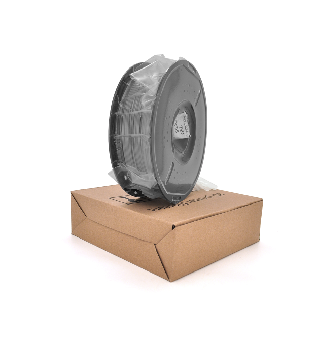 Пластик для 3D-принтера PETG Basic 1.75 мм. Котушка 200&amptimes65 мм. 1кг. Температура друку: 230-260C. Колір: світло-сірий