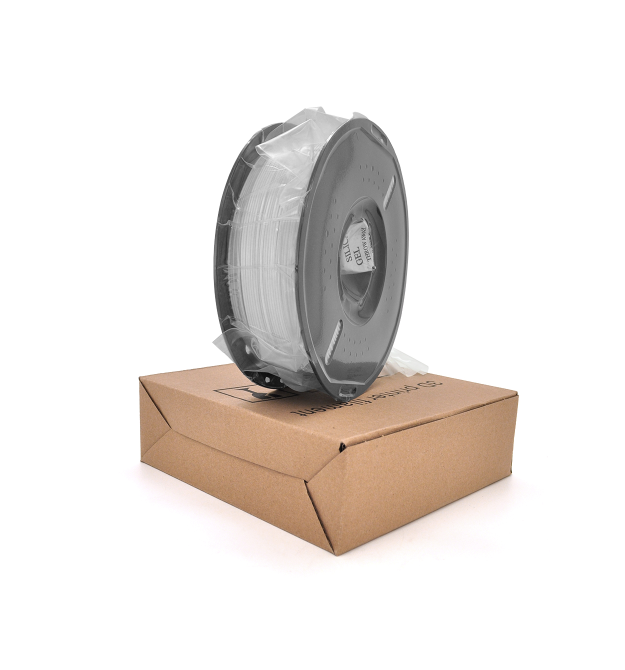 Пластик для 3D-принтера PETG Basic 1.75 мм. Котушка 200&amptimes65 мм. 1кг. Температура друку: 230-260C. Колір: Білий