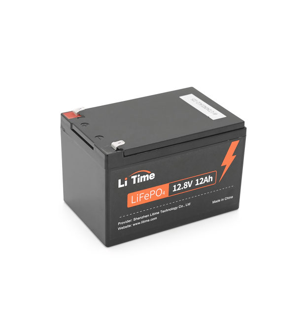 Аккумуляторная батарея LiFePO4 Li-TIME 12.8V 12Ач 154Wh,(12 - 12A) F2, до 6000 циклів, 151*98*95mm