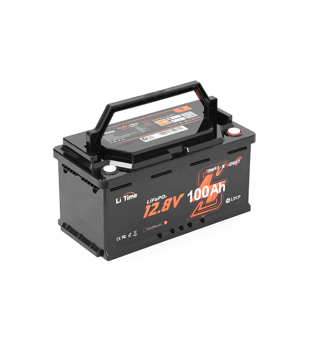 Аккумуляторная батарея LiFePO4 Li-TIME 12.8V 100Ач 1280Wh Bluetooth, 4000Cycles, BMS100A, &ample40m&ampOmega, IP65, до 6000 цикл