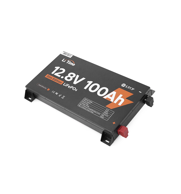 Аккумуляторная батарея LiFePO4 Li-TIME 12.8V 100Ач 1280Wh, BMS 100A, METAL CASE, до 6000 циклів