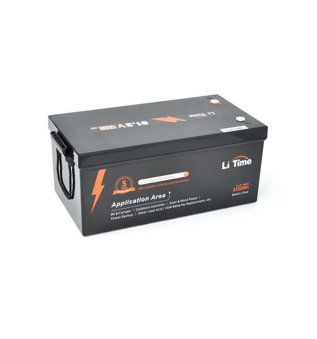 Аккумуляторная батарея LiFePO4 Li-TIME 51,2V 100Ah 5120Wh(100 - 100A), BASIC, заряд 57.6В - 12А, до 6000 циклів, (520 x 269 x 22