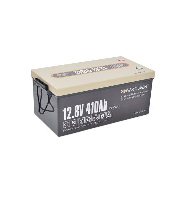 Акумуляторна батарея LiFePO4 Power Queen 12.8V 410Ah , 5240Wh, BMS 250A, &ampge4000 циклів, 522*240*218 мм