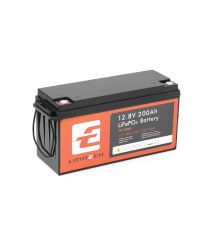 LITHTECH TE12200B + Bluetooth LiFePO4 12,8V 200Ah, 2.25kWh, BMS200A@4S, 6000 cycles
