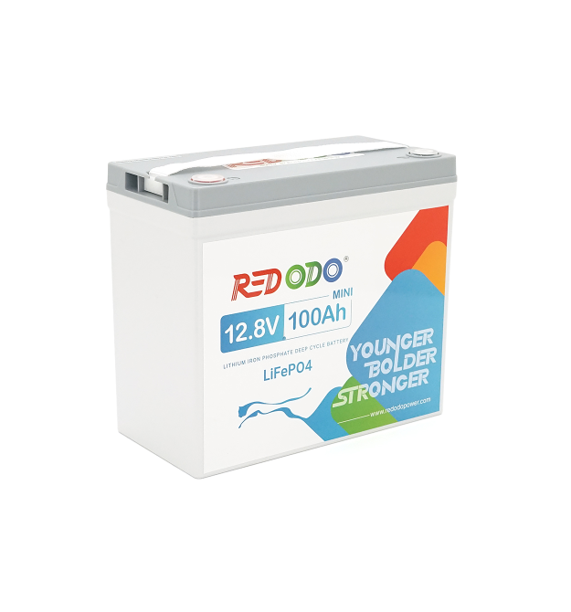 Акумуляторна батарея LiFePO4 Redodo 12.8V 100Ah , 1280Wh, BMS 100A, Mini, &ampge4000 циклів, 329*172*214мм