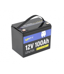 Аккумуляторная батарея WattCycle LiFePO4 WT12V100AH10 12,8V 100Ah, 1,28kWh, BMS50A@4S, 6000 cycles, 260x168x209, 10.5kg