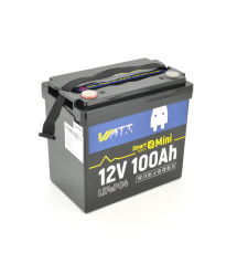 Аккумуляторная батарея WattCycle LiFePO4 WT12V100AH100MINIBT Bluetooth 12,8V 100Ah, 1,28kWh, BMS50A@4S, 6000 cycles, 229x138x208