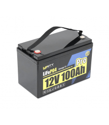 Аккумуляторная батарея WattCycle LiFePO4 WT12V100AH110PRO 12,8V 100Ah, 1,28kWh, BMS110A@4S, 5000-15000 cycles, IP66, 332x172x218