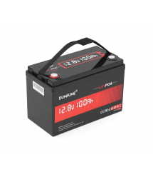 Акумуляторна батарея Dumfume LiFePO4 12,8V 100Ah 1280Wh, in10A - out20A, ( 150 x 95 x 85) , 10kg Q1