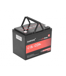 Акумуляторна батарея Dumfume MINI LiFePO4 12,8V 100Ah 1280Wh, in10A - out20A, ( 150 x 95 x 85) , 10kg Q1