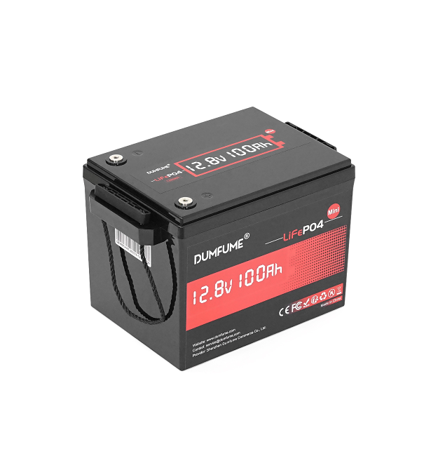 Акумуляторна батарея Dumfume MINI MAX LiFePO4 12,8V 100Ah 1280Wh, in10A - out20A, ( 150 x 95 x 85) , 10kg Q1