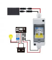 Захисний бокс з автоматичним вимикачем TOMZN TOPV2-1-1 600V 20A MC4 IP65