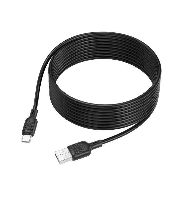 Кабель Borofone BX113, USB-Type-C, 3A, довжина 3м, Black, BOX