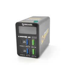 Зарядна станція з цифровою індикацією MECHANIC C-Power 6S, 2*USB-A, 2*QC3.0-5В3А,9В2A,12В1.5А, 2*PD3.1-5В3А,9В2.22A,12В1.67А, 22