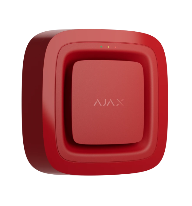 Бездротовий звуковий адресний пожежний оповіщувач Ajax EN54 FireProtect (Sounder) Jeweller Red