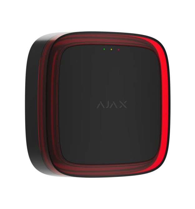 Бездротовий світловий адресний пожежний сповіщувач Ajax EN54 FireProtect (VAD) Jeweller Black