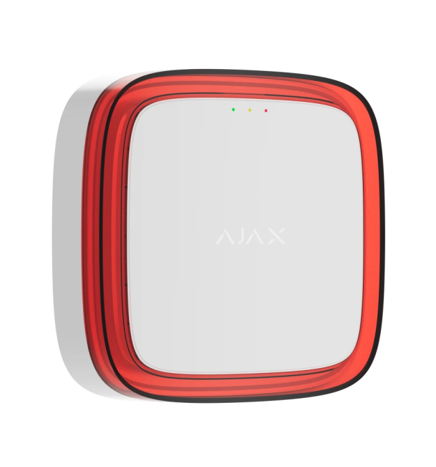 Бездротовий світловий адресний пожежний сповіщувач Ajax EN54 FireProtect (VAD) Jeweller White