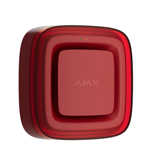 Бездротовий світловий адресний пожежний сповіщувач Ajax EN54 FireProtect (VAD) Jeweller Red