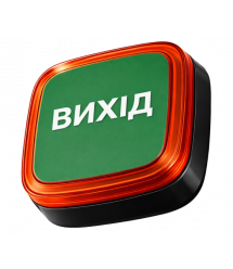 Бездротовий світловий адресний пожежний сповіщувач Ajax EN54 FireProtect (VAD) ВИХІД Black