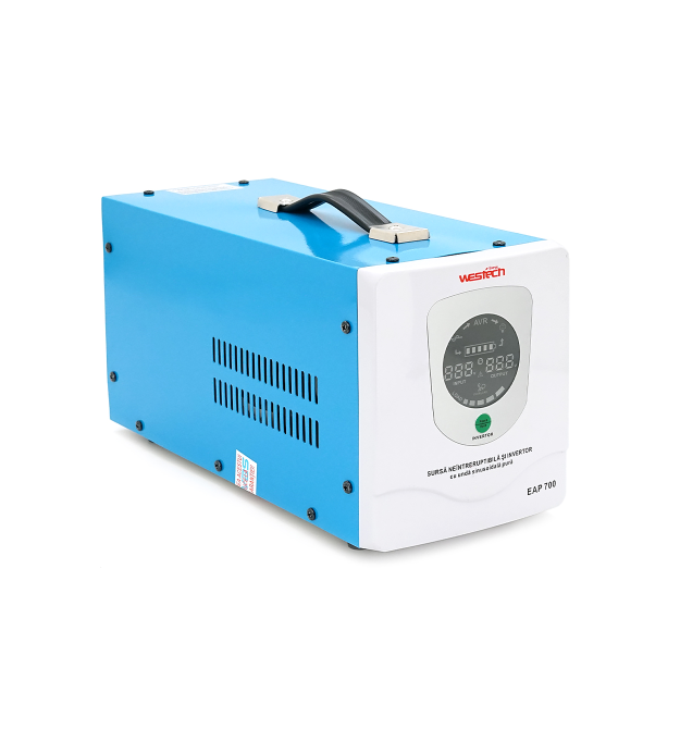 ДБЖ із правильною синусоїдою Westech EAP Energi MPS-700 (1000VA), 5 - 10 - 15 - 20А, під зовнішню АКБ 12В (AGM - GEL - LFP), 337