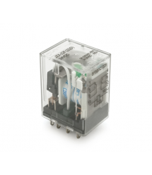 Реле електромагнітне CHINT JZX-22F(D) - 2Z, DC24V, контактна група 2CO+2NO, (0,9~1,2) Вт, номінальний ток 5А, катушка 640&amptim