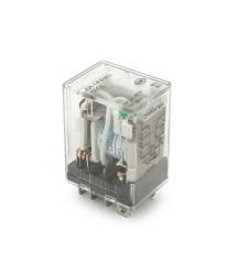 Реле електромагнітне CHINT JQX-13F(D) - 2Z, DC12V, контактна група 2CO+2NO, (0,9~1,2) Вт, номінальний струм 10А, котушка 160&amp