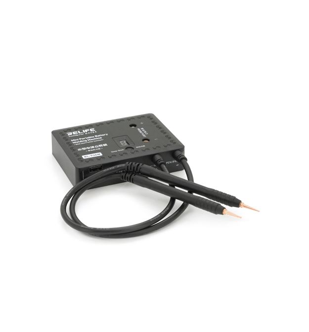 Міні точкове зварювання RL-936W, USB in: 5V 2A, OUT:650А(max), АКБ: 4000mAh, LED дисплей, 86х26х113mm, 4,2W