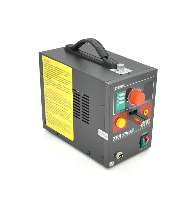 -Апарат точкового зварювання конденсаторний SUNKKO S709 PLUS, Ni-Cd, Ni-MH, Li-Ion, стрічка 0,5-0,35 мм, струм 80-800А, 220V, 16