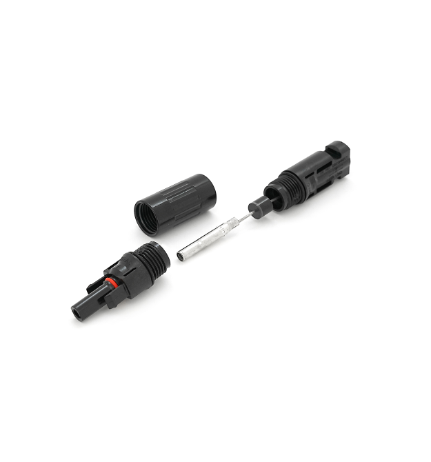 Конектор RISIN MC4, з діодом постійного струму, 10А,1000 В, 0.5mm&ampOmega, вогнестійкість UL94-VO,IP67, -40℃-+90℃, Black
