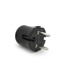 Вилка VIKO без заземлення (mimoza) 7.5А 260V, Black. ПВХ