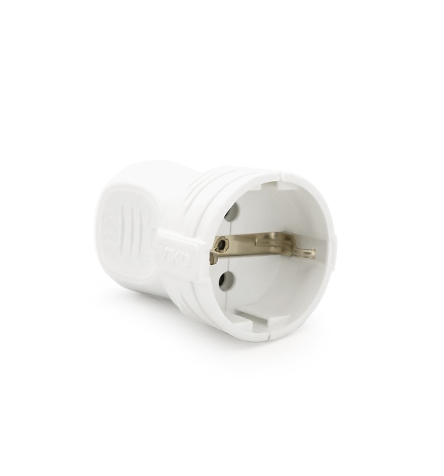 Штепсельне гніздо VIKO без заземлення 7.5А 260V. White. ПВХ