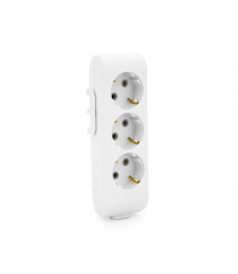 Колодка VIKO Multi-Let 3 гнізда, із заземленням, біла