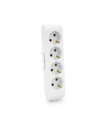 Колодка VIKO Multi-Let 4 гнізда, із заземленням, біла
