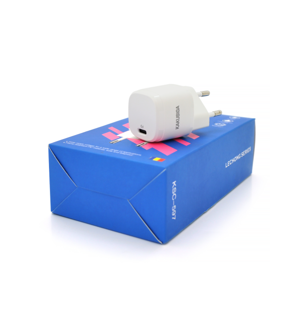 СЗУ AC100-240V KAKUSIGA KSC-597 LECHONG PD20W fast charger, White, Box