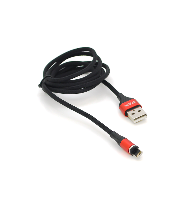 Кабель магнітний PZX V133, Lighting, Output, 3.1A, Black, довжина 1м, BOX