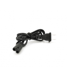 Кабель живлення CN 0.7m, 0.5mm, PC-184 - 2 A-C7 2 pin (американський роз&aposєм), Black, OEM Q50