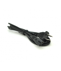 Кабель живлення CN 1.2m, 0.5mm, PC-184 - 2 A-C7 2 pin (американський роз&aposєм), Black, OEM Q50