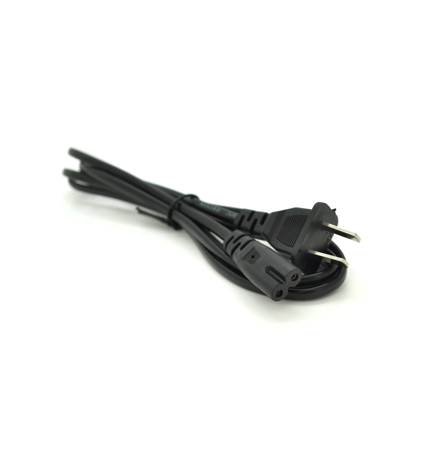 Кабель живлення CN 1.2m, 0.5mm, PC-184 - 2 A-C7 2 pin (американський роз&aposєм), Black, OEM Q50