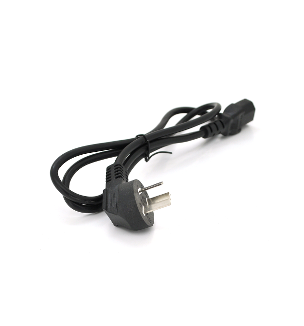 Кабель живлення CN-3 1.2m, 0.5mm, PC-184 - 2 CPCS-C13 3 pin (китайський роз&aposєм), Black, OEM Q25