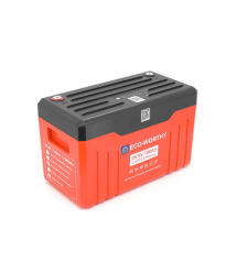 Акумуляторна батарея Eco-Worthy LiFePO4 25,6V 100Ah,(100 - 100A), 0C до 60C, індикатор заряду, винт M8, 414*215*260 мм. 18 кг