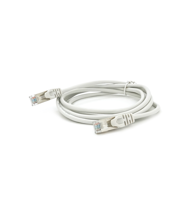 Патч-корд литий MERLION, FTP, RJ45, Cat.5e, 2m, сірий, CCA, Q200