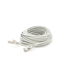 Патч-корд литий MERLION, FTP, RJ45, Cat.5e, 10m, сірий, CCA, Q200