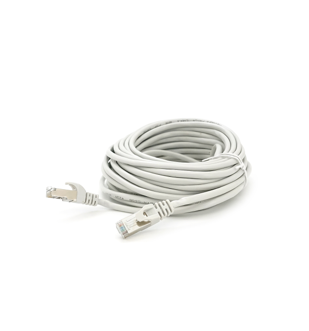 Патч-корд литий MERLION, FTP, RJ45, Cat.5e, 10m, сірий, CCA, Q200