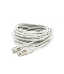 Патч-корд литий MERLION, FTP, RJ45, Cat.5e, 10m, сірий, CU, Q200