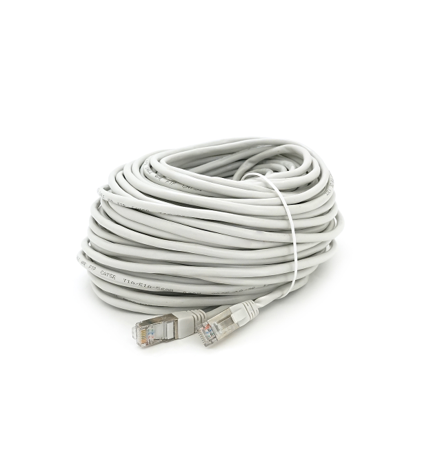 Патч-корд литий MERLION, FTP, RJ45, Cat.5e, 30m, сірий, CU, Q200