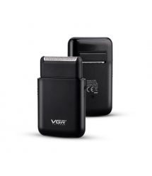 Електробритва VGR V-390 BLACK, шейвер, висувний триммер, Box