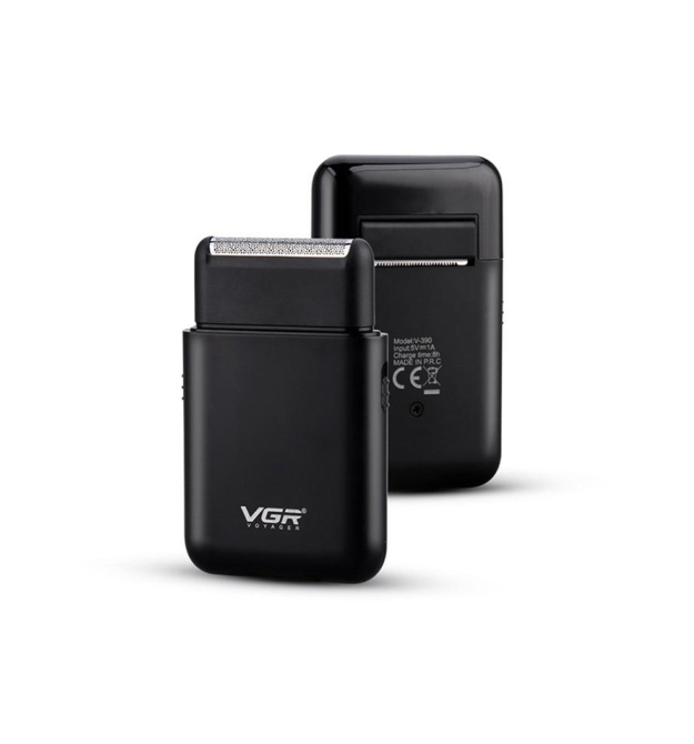 Електробритва VGR V-390 BLACK, шейвер, висувний триммер, Box