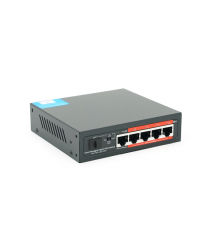 4-портовий гігабітний керований PoE комутатор YOSO YO204-52 з 4 портами POE 1000Мбіт + 1 UP-Link 1000Мбіт +1 SFP, 52V - 52W. APP
