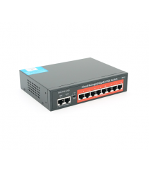 8-портовий гігабітний керований PoE комутатор YOSO YO208-120 з 8 портами POE 1000Мбіт + 2 UP-Link 1000Мбіт 52V - 120W. APP-Amitr